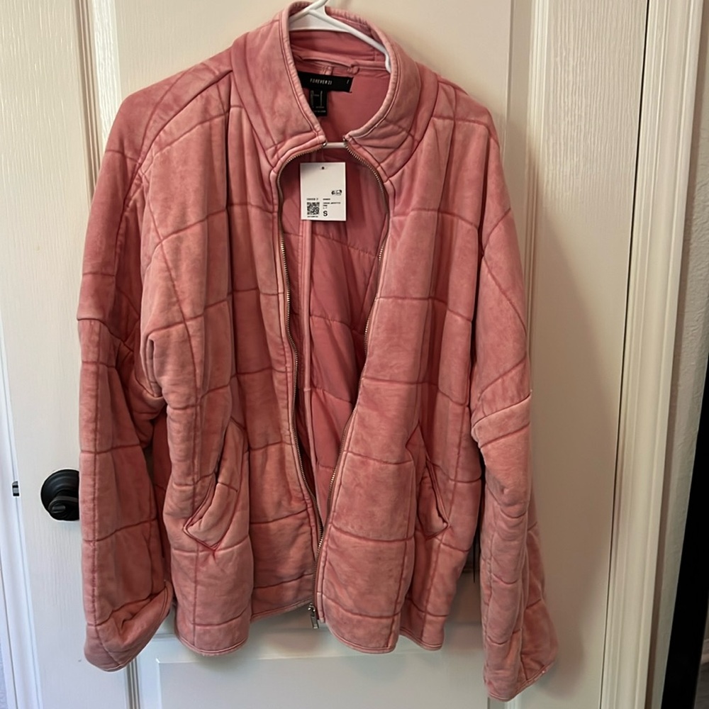 Forever 21 oversized quilted jacket